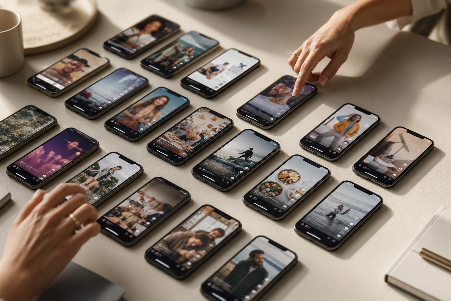 Human-operated multi-account TikTok posting at scale